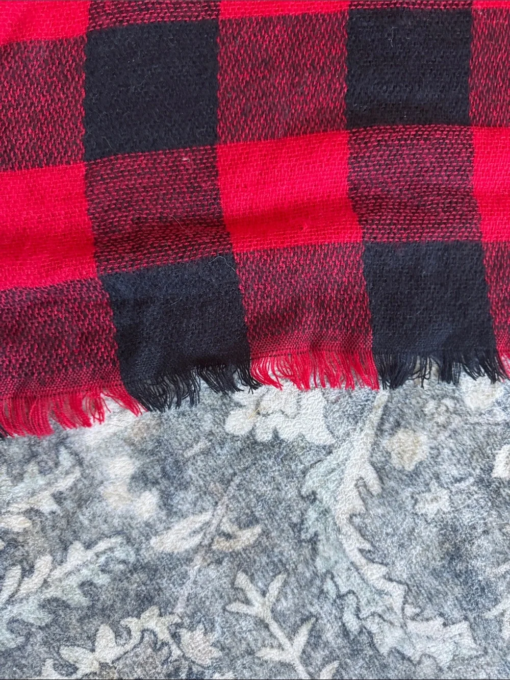 Buffalo Check Throw Blanket - Red and Black